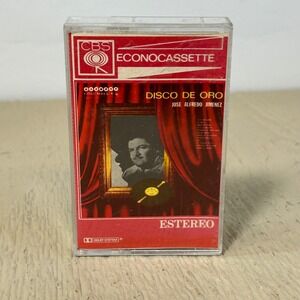 Jose Alfredo Jimenez Disco de Oro Cassette Tape CBS Econocassette Latin Ranchera